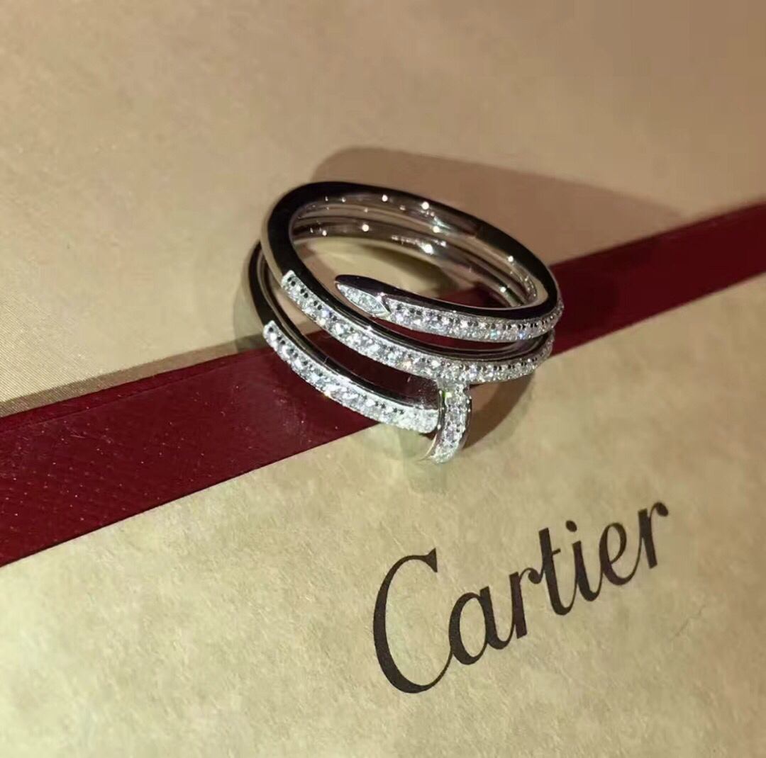 AAA Cartier Juste Un Clou Nail Ring Replica - 925 Silver Double